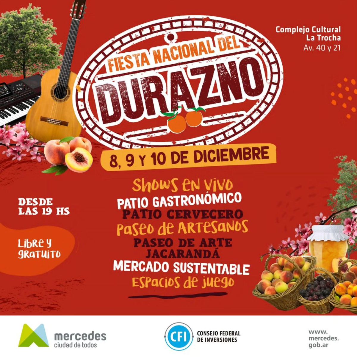 Mercedes Llega La Fiesta Nacional Del Durazno