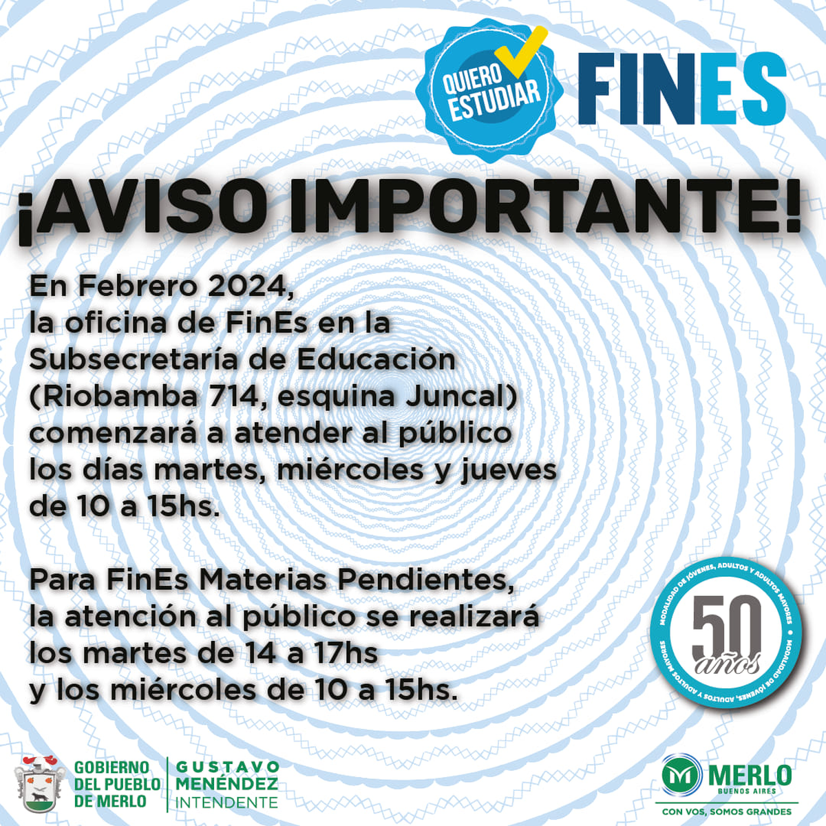 FinEs 2024 Reabrió la inscripción para marzo