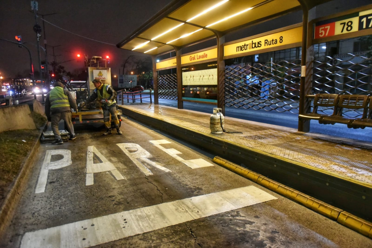 Tres de Febrero: arrancó la renovación del Metrobús
