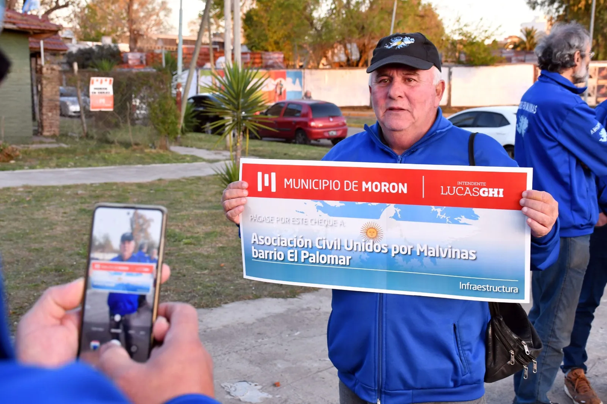 Morón otorgó fondos a veteranos de Malvinas de El Palomar