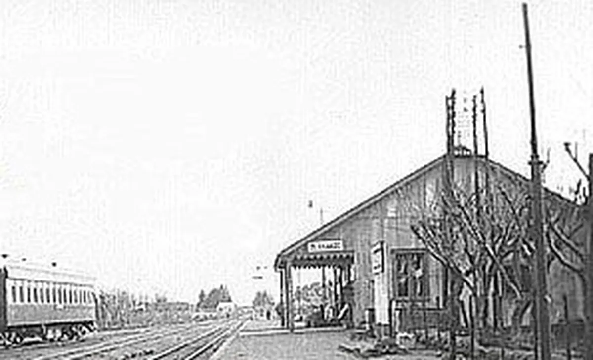 La estación Libertad en 1920.