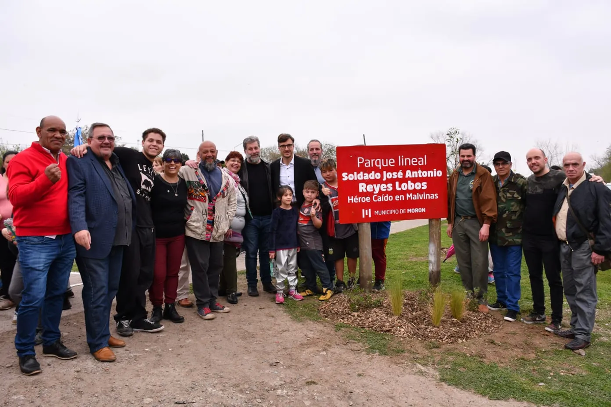 Morón inauguró un nuevo Parque Lineal en Castelar