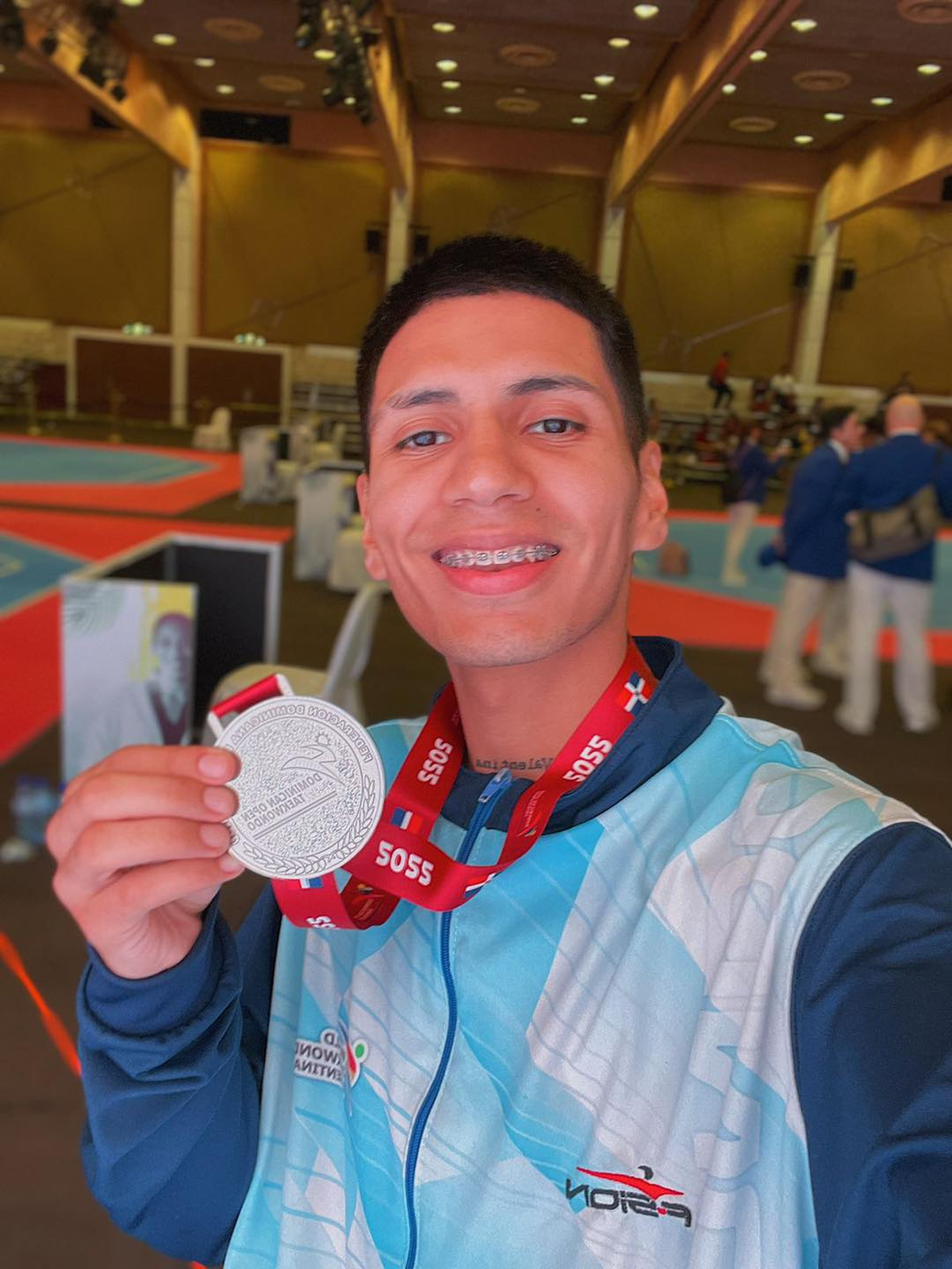 El taekwondista de Merlo, Tomás Rivero, logró una medalla de plata para la Selección argentina en el Open G2 de República Dominicana
