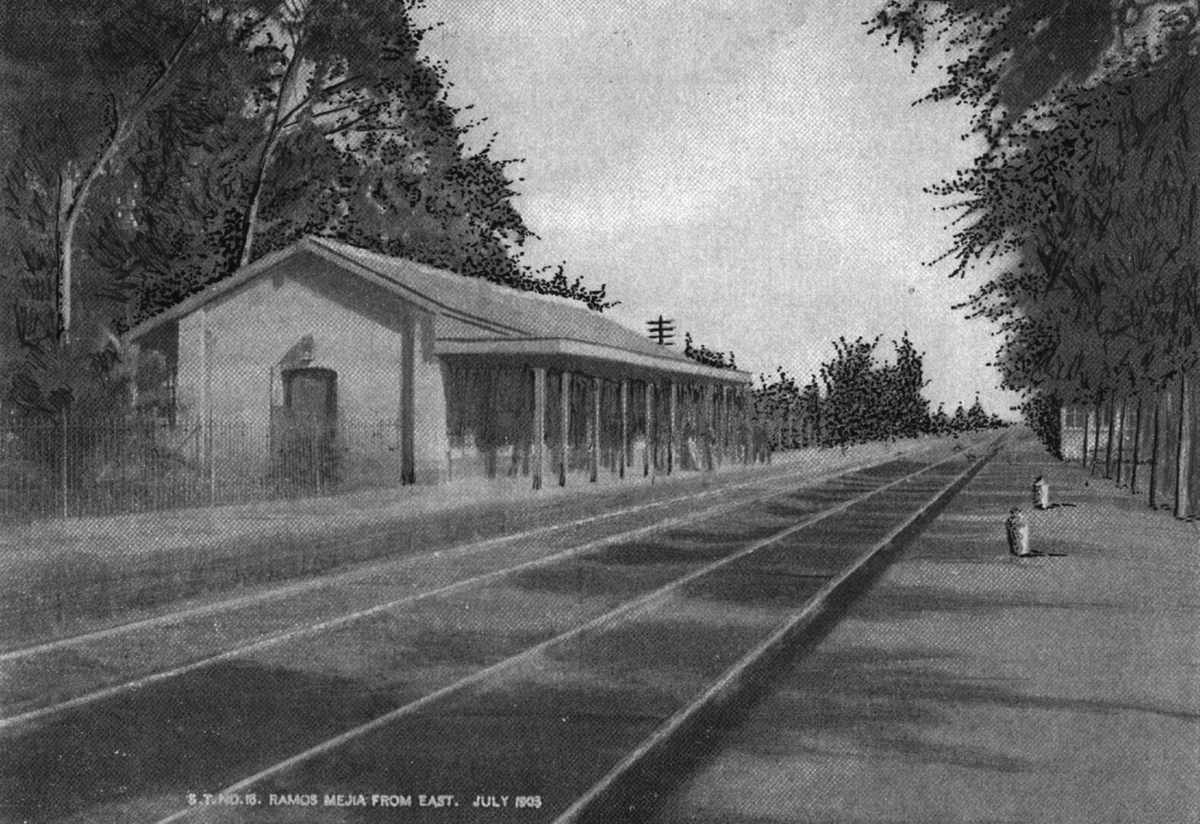 Estación Ramos Mejía año 1903. Fuente: Museo Nacional y Centro de Estudios Históricos Ferroviarios.