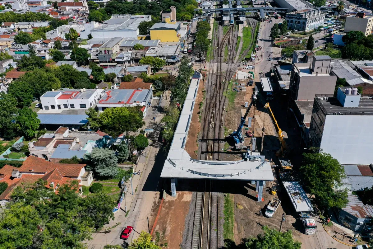 Tren Sarmiento: El puente de Moreno se inaugura este martes
