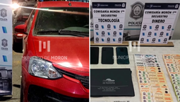 altText(Cayeron tres delincuentes en Morón sur y recuperaron una camioneta robada)}