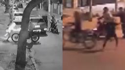 altText(Videos: otro violento raid delictivo de cuatro motochorros en Ramos Mejía)}