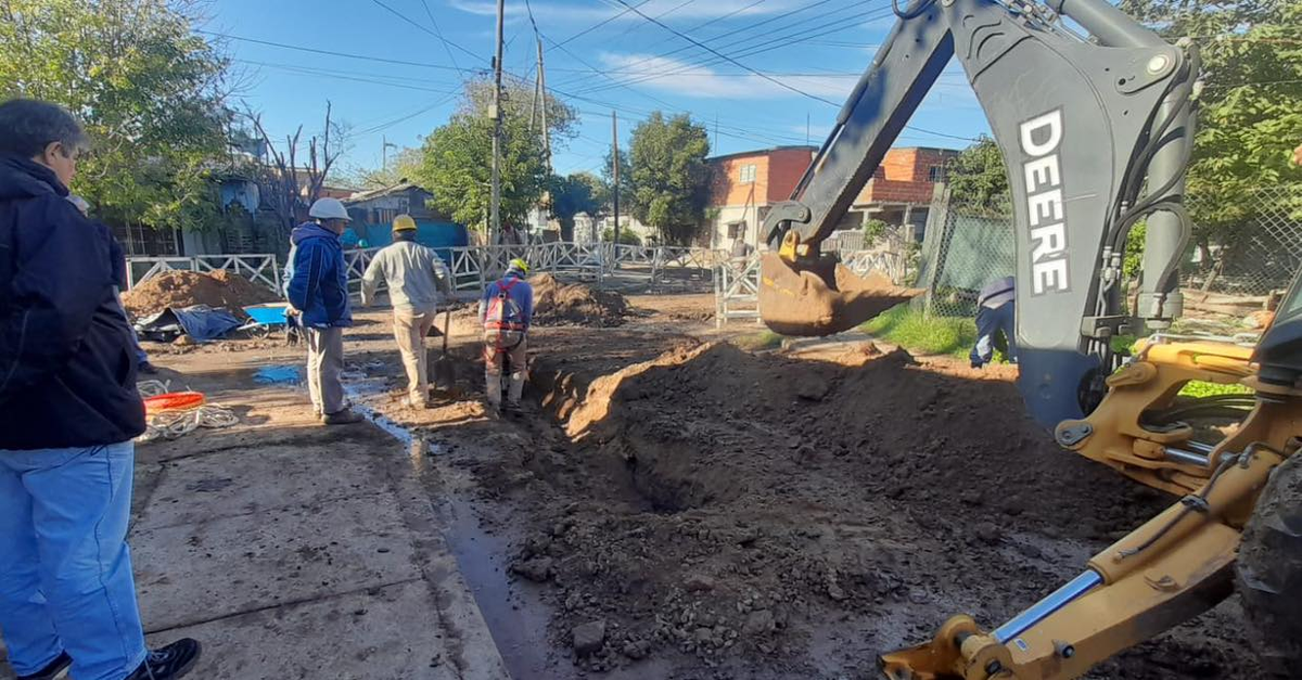 Empezaron en Moreno los trabajos para que un barrio tenga cloacas por primera vez