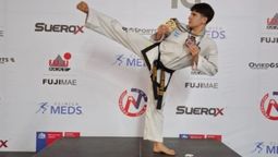 Es de La Matanza y sueña con poder viajar a Croacia a representar al país en el mundial de Taekwondo