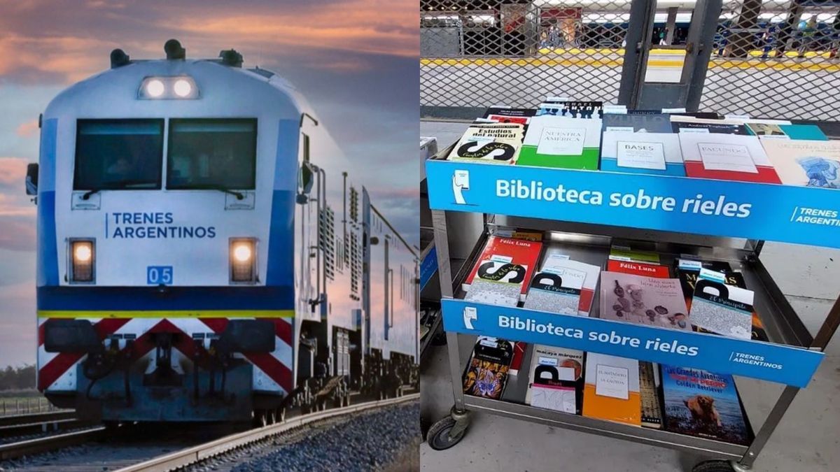 Tren Sarmiento: Pasajeros acceden a libros durante el viaje