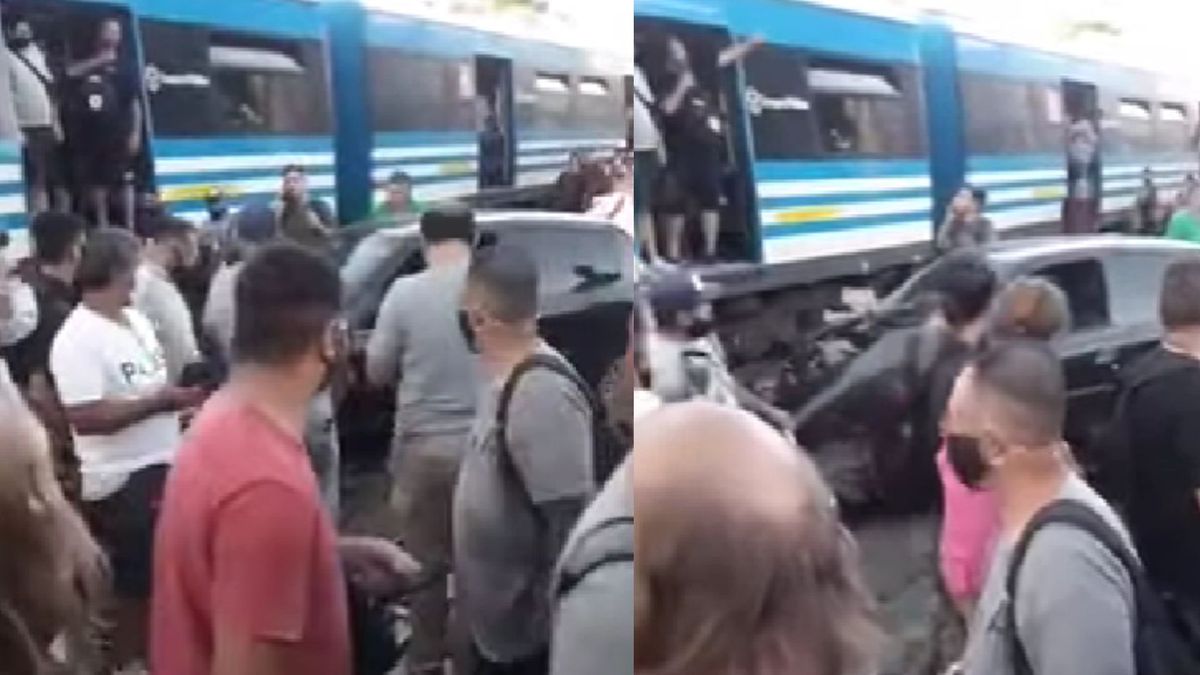 Tren Sarmiento: Vehículo chocó con una formación en Castelar
