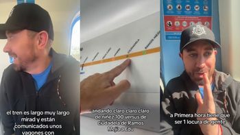 Video: un español elogió al Tren Sarmiento tras viajar por primera vez en Argentina