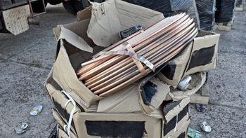 Trató de contrabandear cobre desde Brasil a Hurlingham en un transporte de reciclaje
