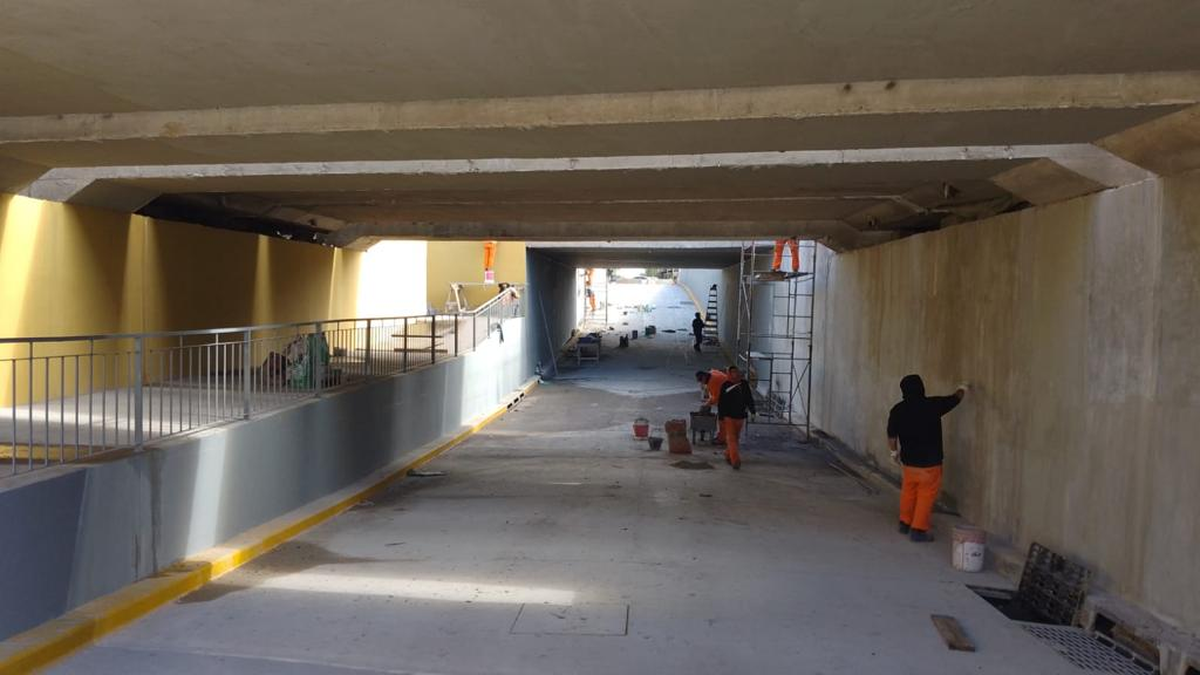 Laferrere: ultiman detalles para abrir nuevo túnel vehicular