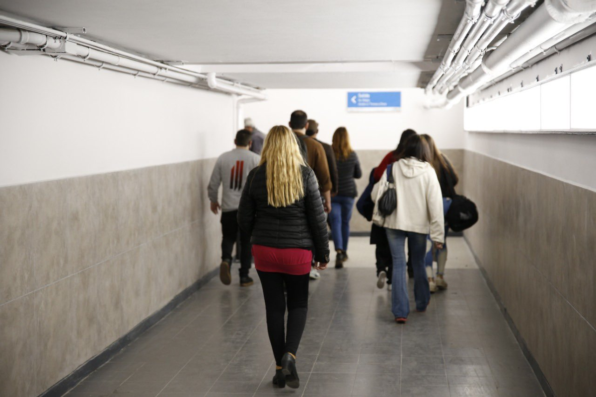 Tren Sarmiento: Abrieron el túnel peatonal en Ciudadela
