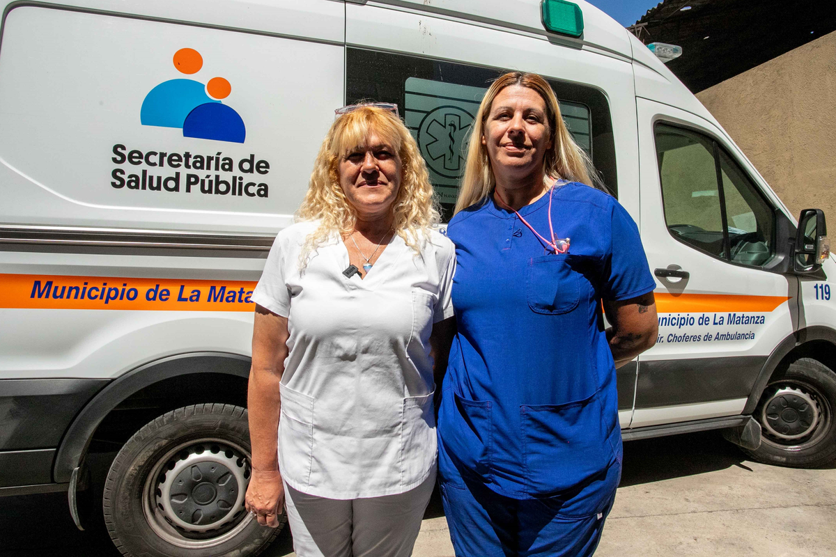 La Tablada: se incorporaron las primeras dos ambulancieras