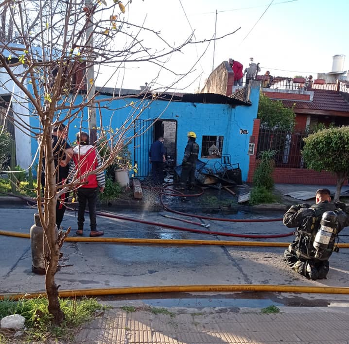 El incendio ocurrió en la localidad de Ramos Mejía