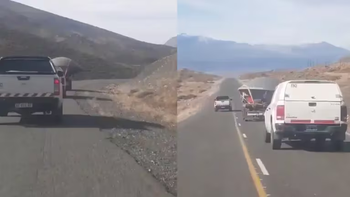 Filmaron a un camión que transportaba un OVNI en Argentina y el video es viral en redes